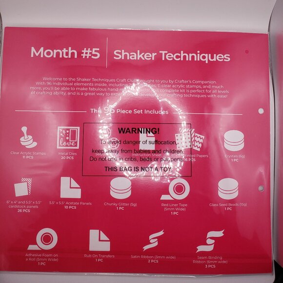 Crafters Campanion  Craft Club Kit Shaker Card Techniques - Picture 6 of 7